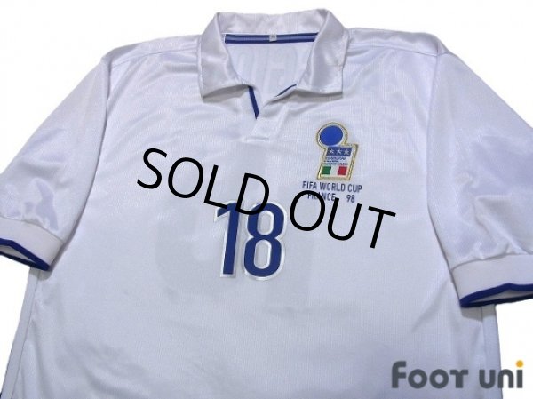 Photo3: Italy 1998 Away Reprint Shirt #18 Baggio R. (3)