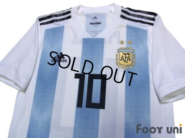 Photo4: Argentina 2018 Home Authentic Shirts and shorts Set #10 Messi (4)