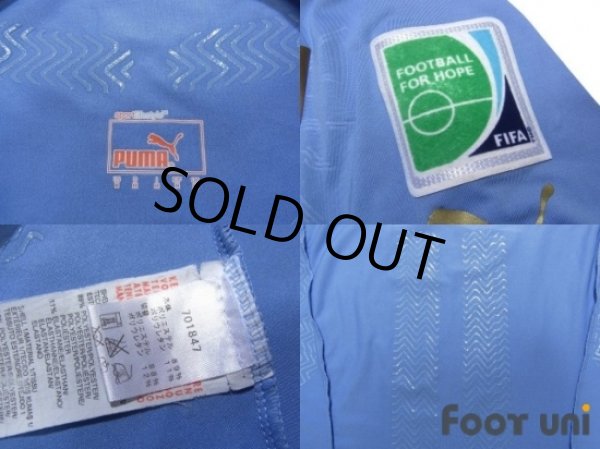 Photo5: Uruguay 2014 Home Authentic Shirts and shorts Set #9 L.Suarez (5)