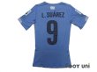 Photo2: Uruguay 2014 Home Authentic Shirts and shorts Set #9 L.Suarez (2)