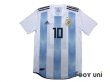 Photo2: Argentina 2018 Home Authentic Shirts and shorts Set #10 Messi (2)