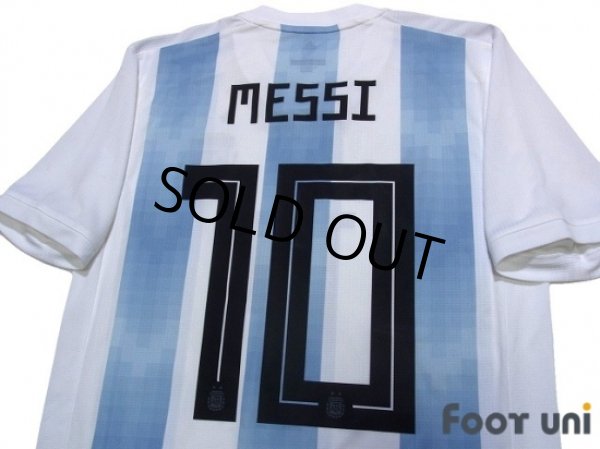 Photo5: Argentina 2018 Home Authentic Shirts and shorts Set #10 Messi (5)