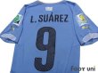 Photo4: Uruguay 2014 Home Authentic Shirts and shorts Set #9 L.Suarez (4)