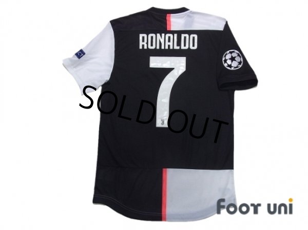 Photo3: Juventus 2019-2020 Home Authentic Shirts and shorts Set #7 Ronaldo (3)