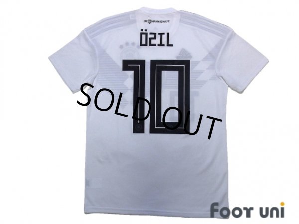 Photo3: Germany 2018 Home Shirts and shorts Set #10 Özil (3)