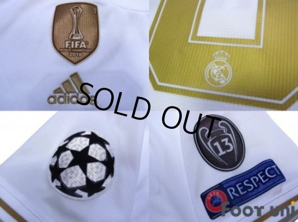 Photo7: Real Madrid 2019-2020 Home Shirt #26 Kubo Champions League Patch/Badge (7)