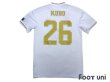 Photo2: Real Madrid 2019-2020 Home Shirt #26 Kubo Champions League Patch/Badge (2)