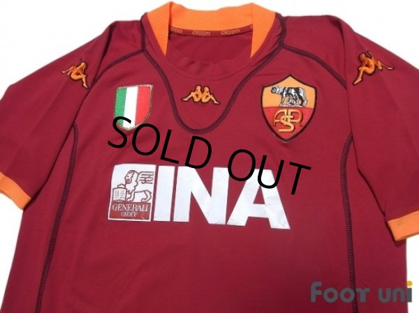 Photo3: AS Roma 2001-2002 Home Shirt Scudetto Patch/Badge w/tags (3)