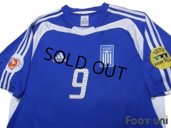Photo3: Greece Euro 2004 Away Shirt #9 Charisteas UEFA Euro 2004 Patch/Badge UEFA Fair Play Patch/Badge (3)