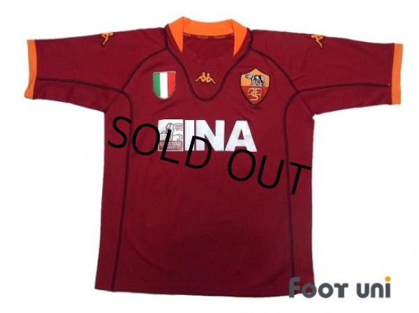 Photo1: AS Roma 2001-2002 Home Shirt Scudetto Patch/Badge w/tags (1)