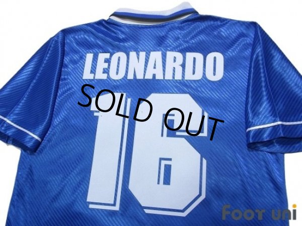 Photo4: Brazil 1995 Away Shirt #16 Leonardo (4)