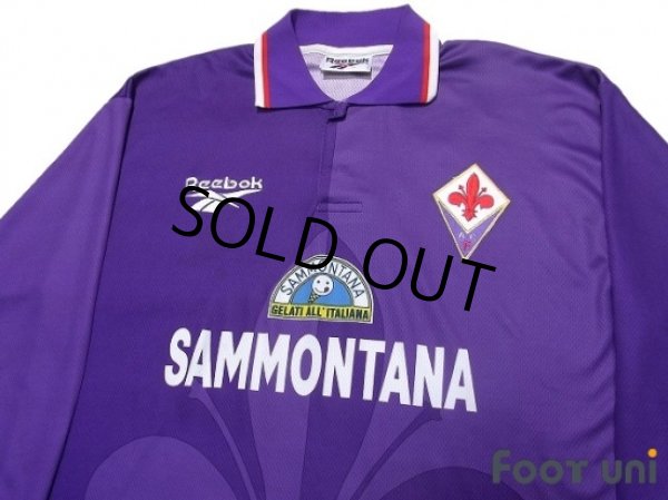Photo3: Fiorentina 1995-1996 Home Long Sleeve Shirt #9 Batistuta (3)