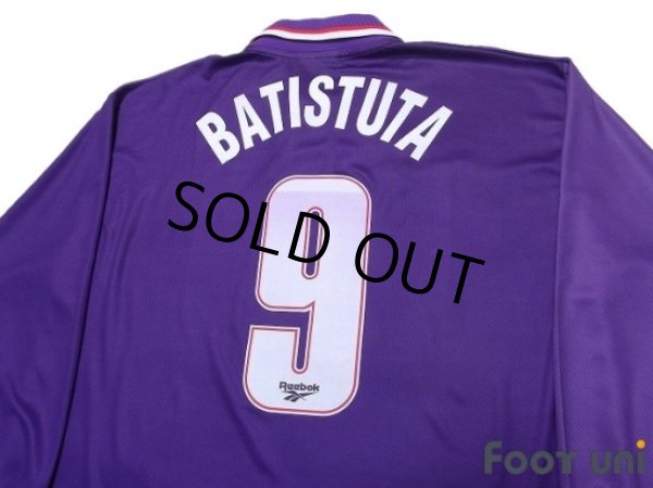 Photo4: Fiorentina 1995-1996 Home Long Sleeve Shirt #9 Batistuta (4)