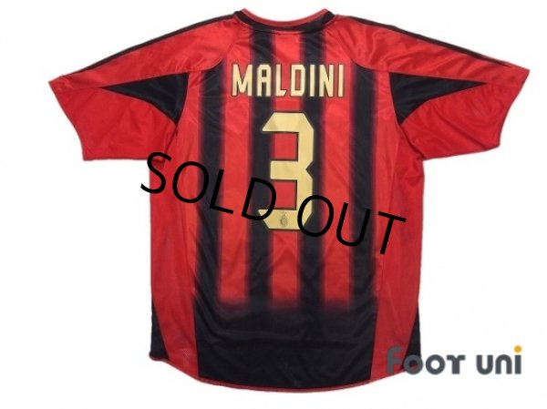 Photo2: AC Milan 2004-2005 Home Shirt #3 Maldini Scudetto Patch/Badge (2)