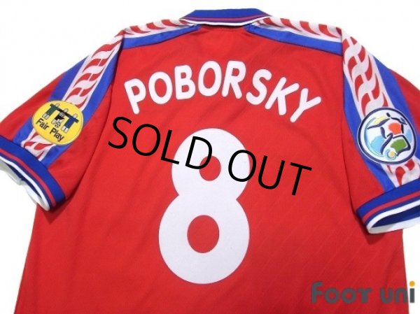 Photo4: Czech Republic 1996 Home Shirt #8 Poborsky UEFA Euro 1996 Patch/Badge UEFA Fair Play Patch/Badge (4)