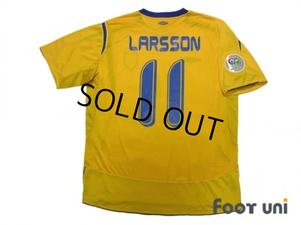 Photo2: Sweden 2006 Home Shirt #11 Larsson FIFA World Cup 2006 Germany Patch/Badge (2)