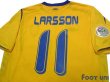 Photo4: Sweden 2006 Home Shirt #11 Larsson FIFA World Cup 2006 Germany Patch/Badge (4)