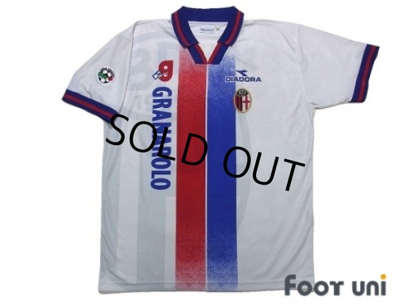 Photo1: Bologna 1998-1999 Away Shirt #10 Signori Lega Calcio Patch/Badge (1)