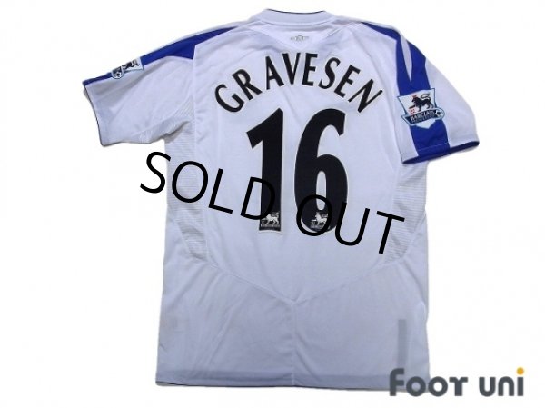 Photo2: Everton 2004-2005 Away Shirt #16 Gravesen BARCLAYS PREMIERSHIP Patch/Badge (2)