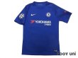 Photo1: Chelsea 2017-2018 Home Shirt #18 Olivier Giroud Champions League Patch/Badge Respect Patch/Badge (1)