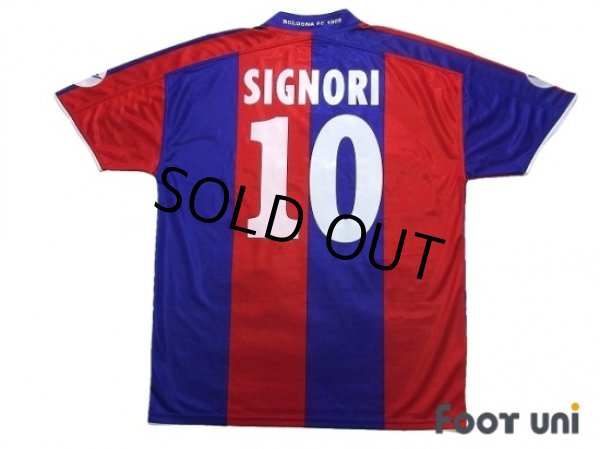 Photo2: Bologna 2003-2004 Home Shirt #10 Signori (2)