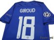 Photo4: Chelsea 2017-2018 Home Shirt #18 Olivier Giroud Champions League Patch/Badge Respect Patch/Badge (4)