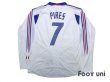 Photo2: France 2004 Away Authentic Long Sleeve Shirt #7 Pires (2)