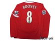 Photo2: Manchester United 2004-2006 Home Long Sleeve Shirt #8 Rooney BARCLAYS PREMIERSHIP Patch/Badge (2)