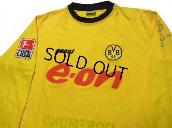 Photo3: Borussia Dortmund 2003-2004 Home Long Sleeve Shirt Bundesliga Patch/Badge (3)