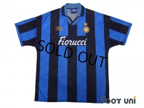 Photo1: Inter Milan 1994-1995 Home Shirt (1)