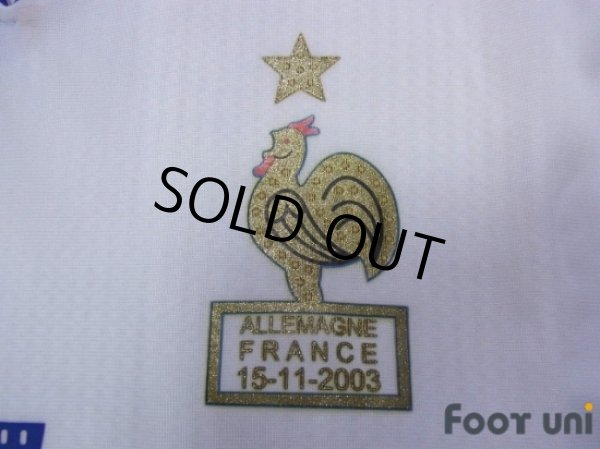 Photo6: France 2004 Away Authentic Long Sleeve Shirt #7 Pires (6)