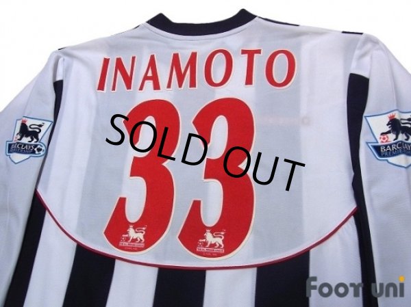 Photo4: West Bromwich Albion 2004-2005 Home Long Sleeve Shirt #33 Inamoto BARCLAYS PREMIERSHIP Patch/Badge (4)