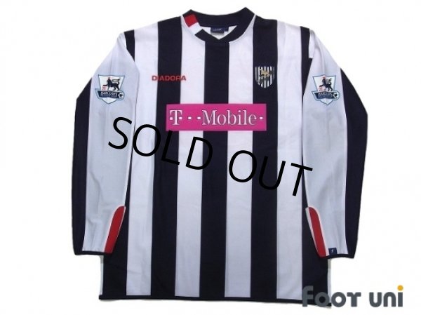 Photo1: West Bromwich Albion 2004-2005 Home Long Sleeve Shirt #33 Inamoto BARCLAYS PREMIERSHIP Patch/Badge (1)