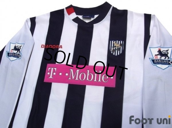 Photo3: West Bromwich Albion 2004-2005 Home Long Sleeve Shirt #33 Inamoto BARCLAYS PREMIERSHIP Patch/Badge (3)
