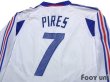 Photo4: France 2004 Away Authentic Long Sleeve Shirt #7 Pires (4)