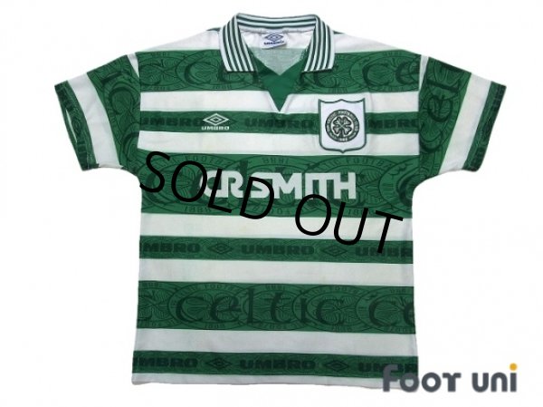 Photo1: Celtic 1995-1997 Home Shirt (1)