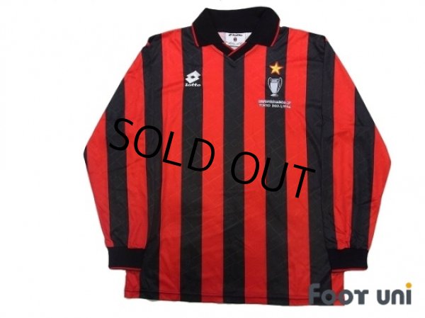 Photo1: AC Milan 1994 Home Long Sleeve Shirt (1)