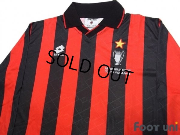 Photo3: AC Milan 1994 Home Long Sleeve Shirt (3)