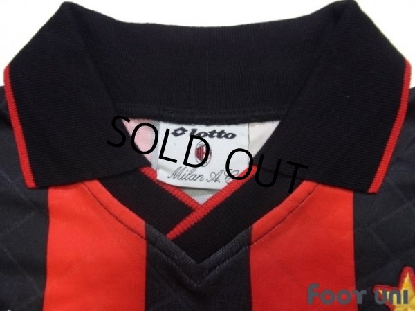 Photo4: AC Milan 1994 Home Long Sleeve Shirt (4)