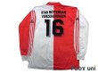 Photo2: Feyenoord 1993-1994 Home Long Sleeve Shirt #16 (2)