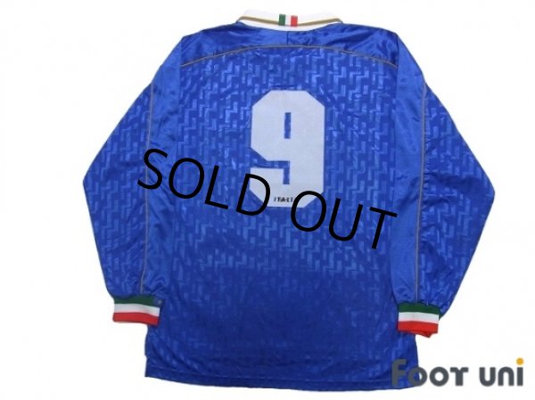 Photo2: Italy 1995 Home Player Long Sleeve Shirt #9 (2)