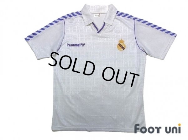 Photo1: Real Madrid 1988-1990 Home Shirt (1)