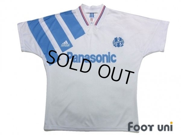 Photo1: Olympique Marseille 1991-1992 Home Shirt (1)