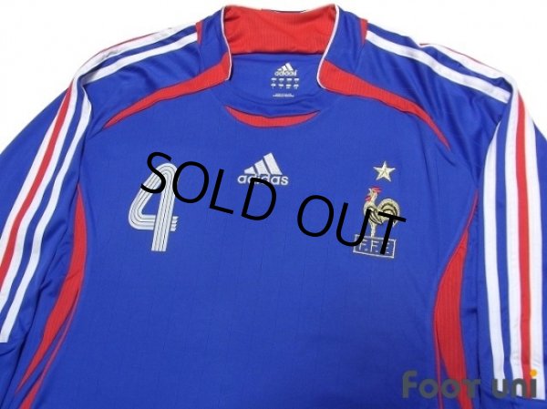 Photo3: France 2006 Home Long Sleeve Shirt #4 Vieira (3)