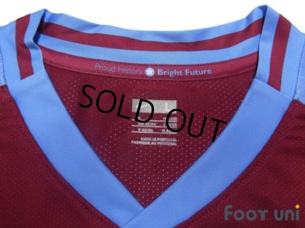 Photo4: Aston Villa 2008-2009 Home Authentic Long Sleeve Shirt (4)
