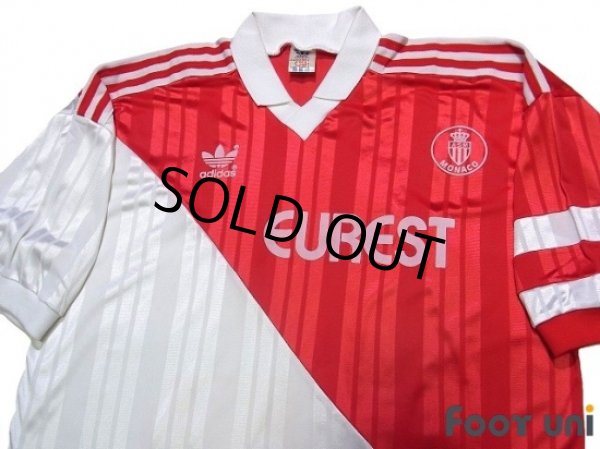 Photo3: AS Monaco 1994-1995 Home Shirt (3)