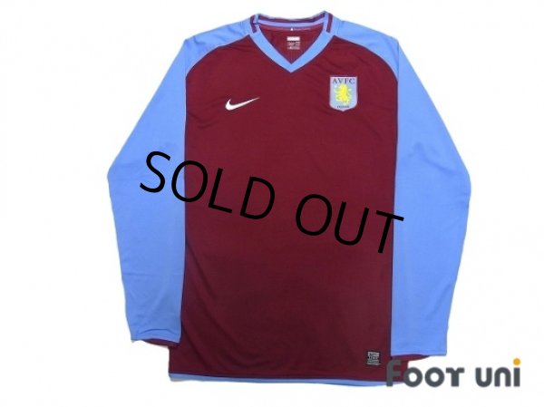 Photo1: Aston Villa 2008-2009 Home Authentic Long Sleeve Shirt (1)