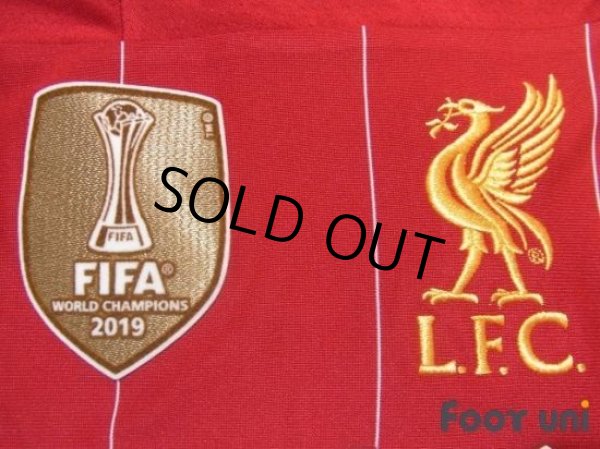 Photo6: Liverpool 2019-2020 Home Long Sleeve Shirt #4 Virgil van Dijk Premier League Patch/Badge (6)