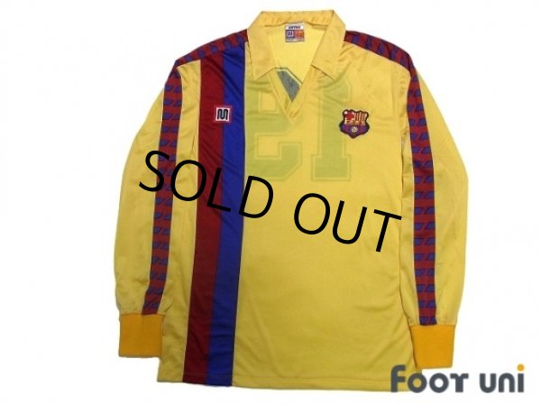 Photo1: FC Barcelona 1982-1987 Away Long Sleeve Shirt #19 (1)