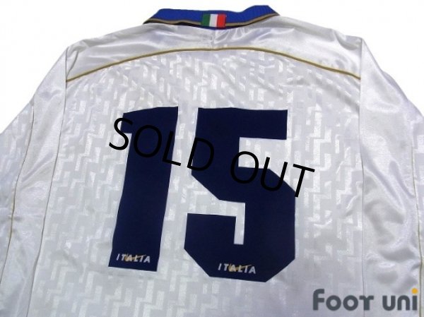 Photo4: Italy 1995 Away Player Long Sleeve Shirt #15 (4)